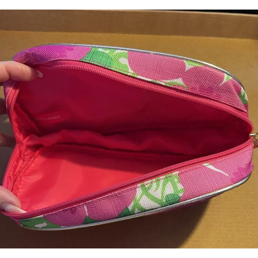 Estee Lauder Floral Cosmetic Makeup Bag by Lilly Pulitzer Design